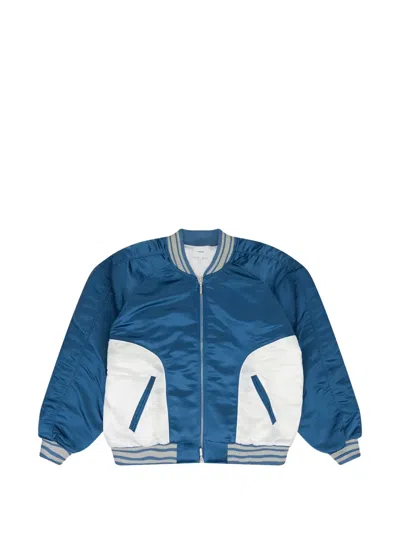 Rhude Chamonix Souvenir Bomber Jacket In Blue