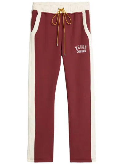 Rhude Chamonix Track Pants In Red