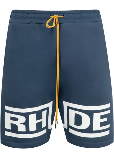 Rhude Logo Track Short In Multicolor