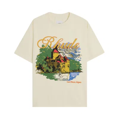 Pre-owned Rhude Chataeu Alpes Tee 'vintage White'