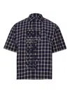 Rhude Checked-pattern Shirt In Blue