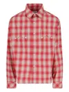 Rhude Checked Shirt In Pink