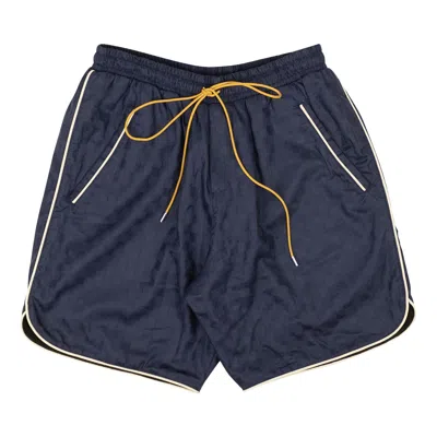 Pre-owned Rhude Checker Pj Short 'navy' | Blue | Men's Size S