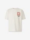 Rhude T-shirt Chevron Logo Repeat Tee Vintage White In Multi