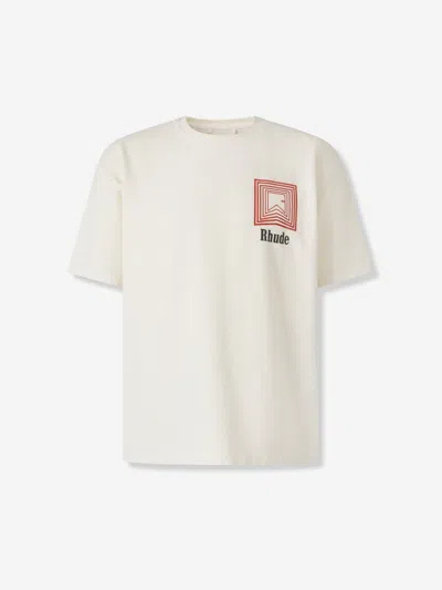Rhude Chevron Logo Repeat T-shirt In Multi