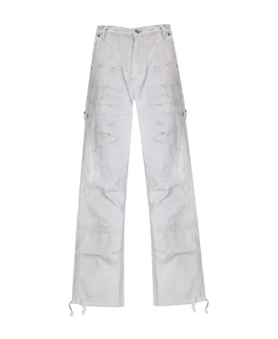 Rhude Chevron Painter Pants In White