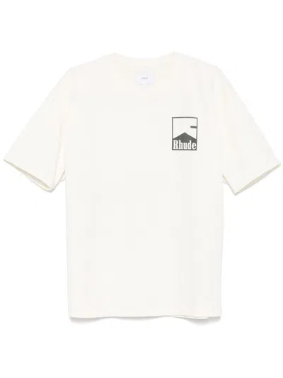 Rhude Chevron T-shirt In White
