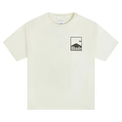 Pre-owned Rhude Chevron Tee 'vintage White' | Men's Size Xxl