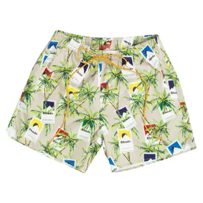 Pre-owned Rhude Cigarette Trunks 'tan/multicolor' | Men's Size Xl In Brown
