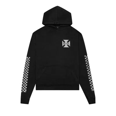Pre-owned Rhude Classic Checker Hoodie 'black' | Men's Size M