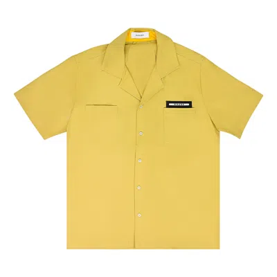 Pre-owned Rhude Classic Point Button Down Shirt 'yellow' | Men's Size L