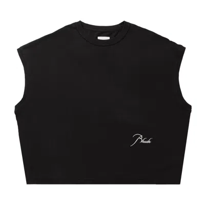 Pre-owned Rhude Classique Cutoff Sleeve Top 'black' | Men's Size Xxl