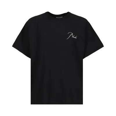Pre-owned Rhude Classique Raglan T-shirt 'black/white' | Men's Size L