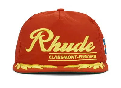 Rhude Clermont Souvenir Hat In Red