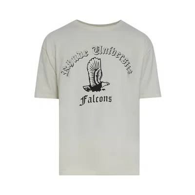 Pre-owned Rhude Collegiate Falcons Tee 'vintage White/black/green' | Men's Size L
