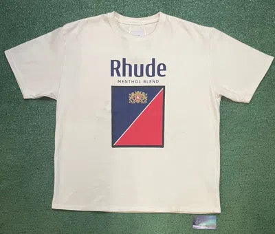 Pre-owned Rhude Collin's Fumar Tee In White