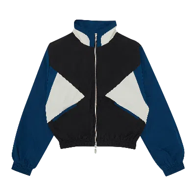 Pre-owned Rhude Color Blocked Track Jacket 'black/slate'