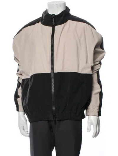 Pre-owned Rhude Colorblock Pattern Collar Sweatshirt In Black