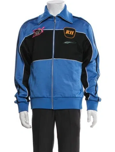 Pre-owned Rhude Colorblock Pattern Jacket In Blue