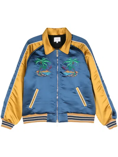 Rhude Blue Palm Eagles Souvenier Bomber