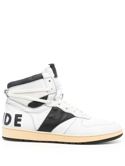 RHUDE COLOUR-BLOCK HIGH-TOP SNEAKERS