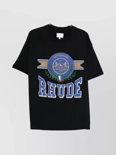 RHUDE COTSWOLD CREST GRAPHIC PRINT T-SHIRT