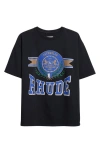 Rhude Cotswold Crest Graphic Print T-shirt In Black