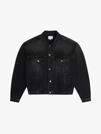 Rhude Cotton Blue Women's Jacket In Black