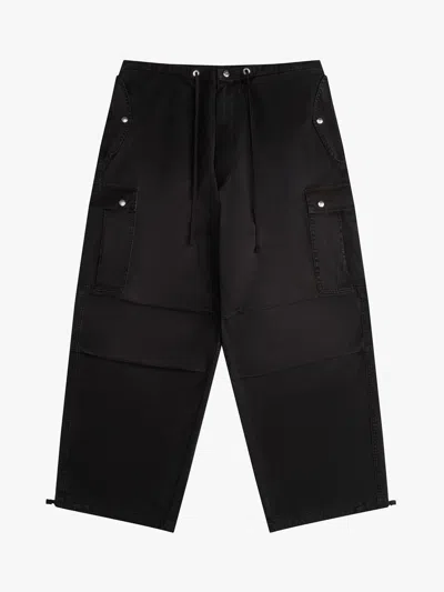 Rhude Cotton Cargo Women's Pants In Black