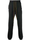 Rhude Cotton Drawstring Track Pants In Blue