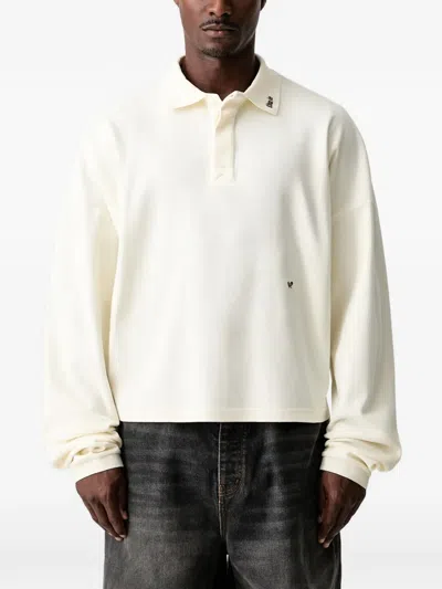 Rhude Cotton Polo Shirt In Neutral