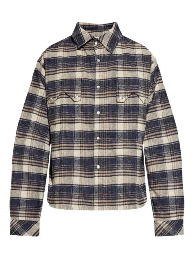 Rhude Cotton Shirt In Blue