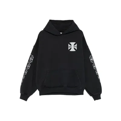 Rhude Cotton Sweatshirts In Black