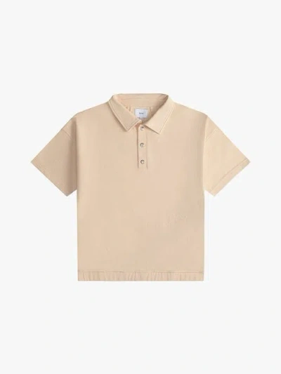 Rhude Cream Ss24 Snap Polo Shirt For Men