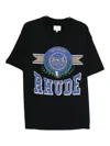 Rhude Cotswold Crest Graphic Print T-shirt In Black