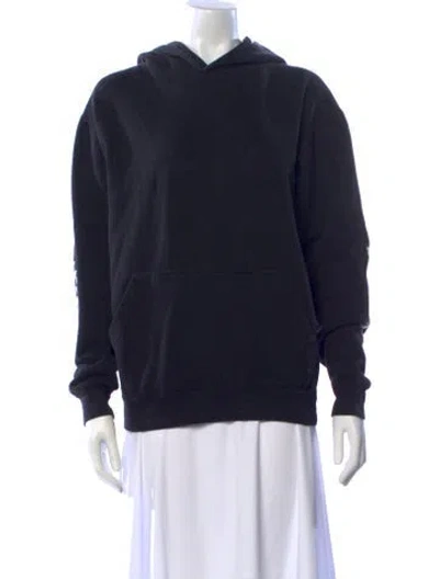 Pre-owned Rhude Crew Neck Long Sleeve Hoodie In Blue