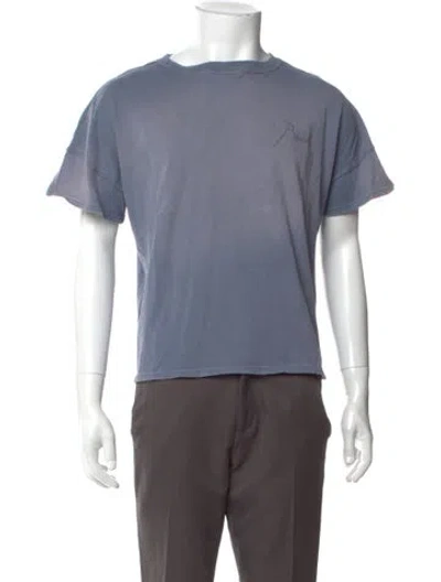 Pre-owned Rhude Crew Neck Short Sleeve T-shirt W/ Tags In Blue