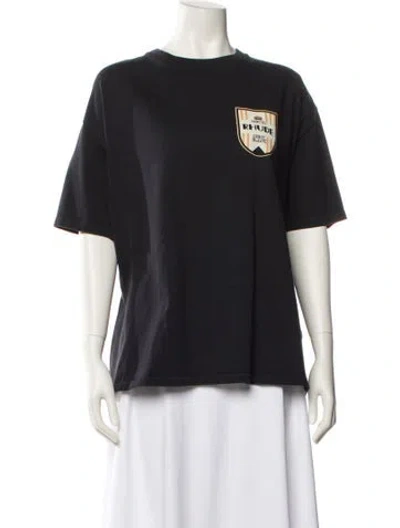 Pre-owned Rhude Crew Neck Sweater In Blue