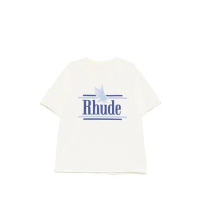 Rhude Crew Neck T-shirts In Black
