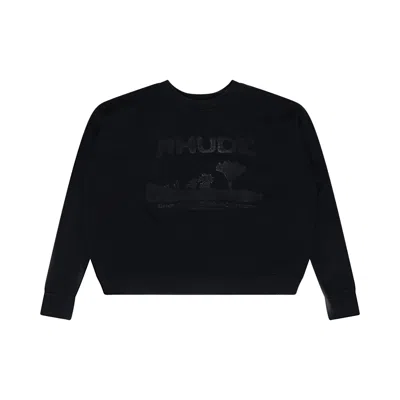 Pre-owned Rhude Crewneck Sweater 'black' | Men's Size Xxl