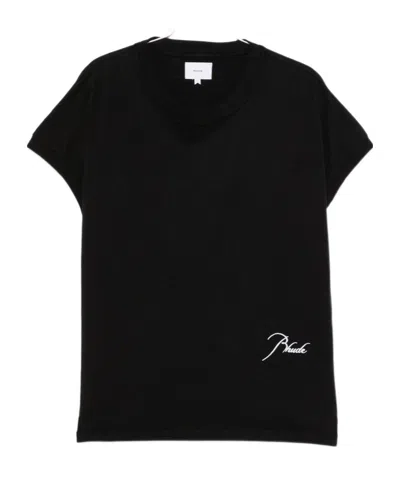 Rhude Crew-neck T-shirt In Black