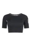 Rhude Crop-top With Logo In Black