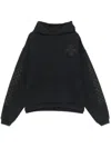 Rhude Cross-logo Hoodie In Black