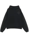 Rhude Cross-logo Hoodie In Black