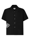 Rhude Cross Logo Shirt In Black