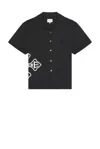 RHUDE CROSS LOGO SNAP SHIRT