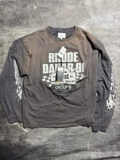 Pre-owned Rhude Dakar 91 Longsleeve T-shirt In Multicolor