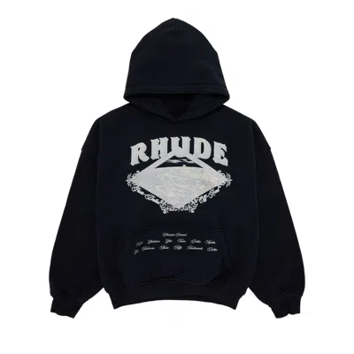 Pre-owned Rhude Dakar Convoy Hoodie 'black/silver' | Men's Size Xl