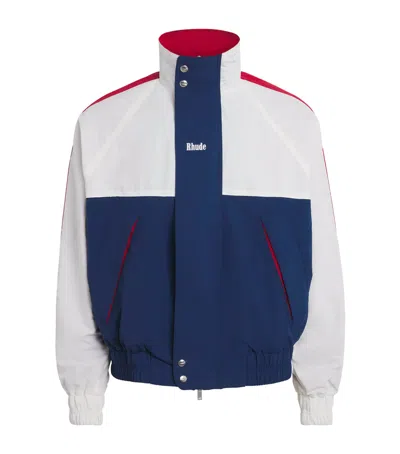 Rhude Dakar Off-road Track Jacket In White