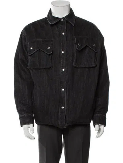 Pre-owned Rhude Denim Jacket In Gray